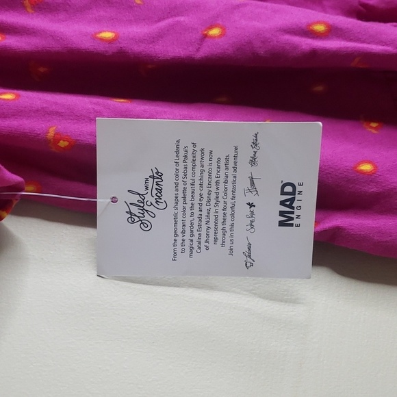 Disney Encanto Geometric Shapes Puff Sleeves  Layer Dress - Picture 7 of 7